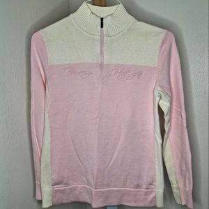 Tommy Hilfiger Quarter Zip Logo Sweater